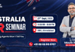 Australia PR Seminar in Ahmedabad – Everything Agents Won’t Tell You - Join Aspire Square's Australia PR Seminar on 27th Sept 2026 at AMA, Ahmedabad. Hear everything agents won't tell you - from Mr. Immigration Maulik Raval. Register free!
