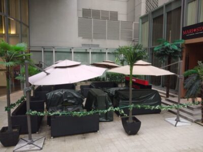Round Patio Umbrella
DeconDesigns’ Round Patio Umbrellas in Malaysia provide classic style and versatile shading solutions for gardens, patios, poolside areas, resorts, and cafes. Crafted with high-quality weather-resistant fabrics and sturdy frames, they withstand Malaysia’s tropical sun, rain, and wind. Available in various sizes and colors, Round Patio Umbrellas create inviting, shaded areas for relaxation, dining, and entertainment. Easy to operate, tilt, and maintain, they combine elegance, comfort, and practicality. Ideal for both residential and commercial outdoor spaces, DeconDesigns ensures every Round Patio Umbrella provides reliable, long-lasting performance while enhancing the aesthetic appeal of your outdoor areas in Malaysia.
please visit our website at www.decondesigns.com  or contact us via WhatsApp at +60167960331