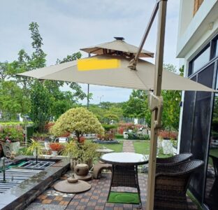Outdoor Parasol
DeconDesigns’ Outdoor Parasols provide stylish and functional shading solutions for gardens, patios, poolside areas, resorts, cafes, and hotels in Malaysia. Built with weather-resistant fabrics and durable frames, they withstand tropical sun, rain, and wind, ensuring long-lasting performance. Available in multiple sizes, shapes, and colors, our parasols enhance outdoor aesthetics while offering practical sun protection. Easy to operate, adjust, and maintain, these parasols create comfortable, inviting spaces for relaxation, dining, and social gatherings. DeconDesigns ensures every Outdoor Parasol combines elegance, functionality, and durability, making it the perfect choice for premium outdoor shading in Malaysia.
please visit our website at www.decondesigns.com  or contact us via WhatsApp at +60167960331